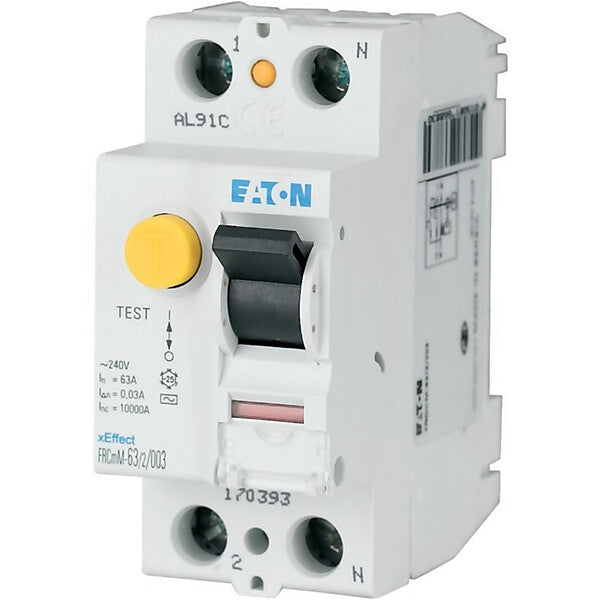 Eaton FI-Schalter 25A, 2p, 30mA, Typ A FRCMM-25/2/003-A